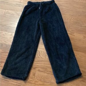 Cozy Fleece Lounge Pants in  Black